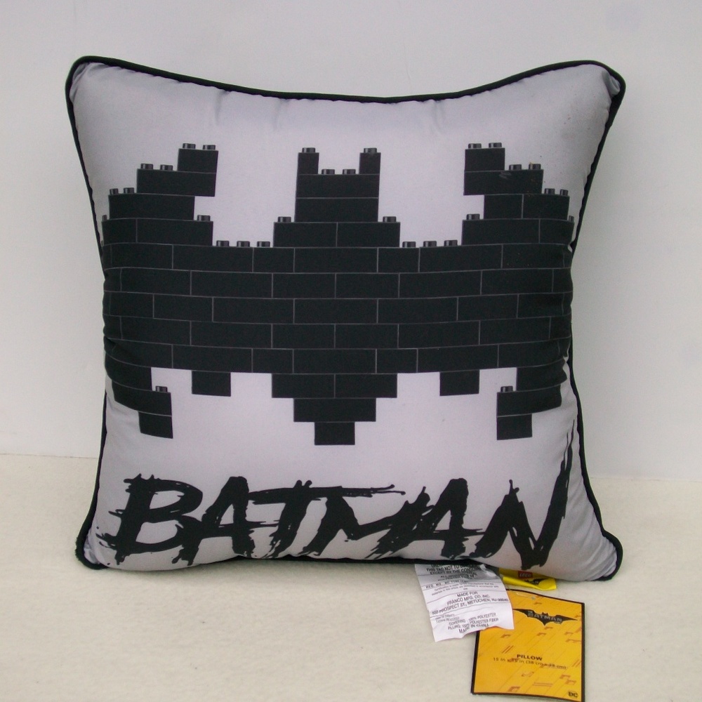 Batman DC LEGO Throw  Pillow Kids Boys Girls dECOR